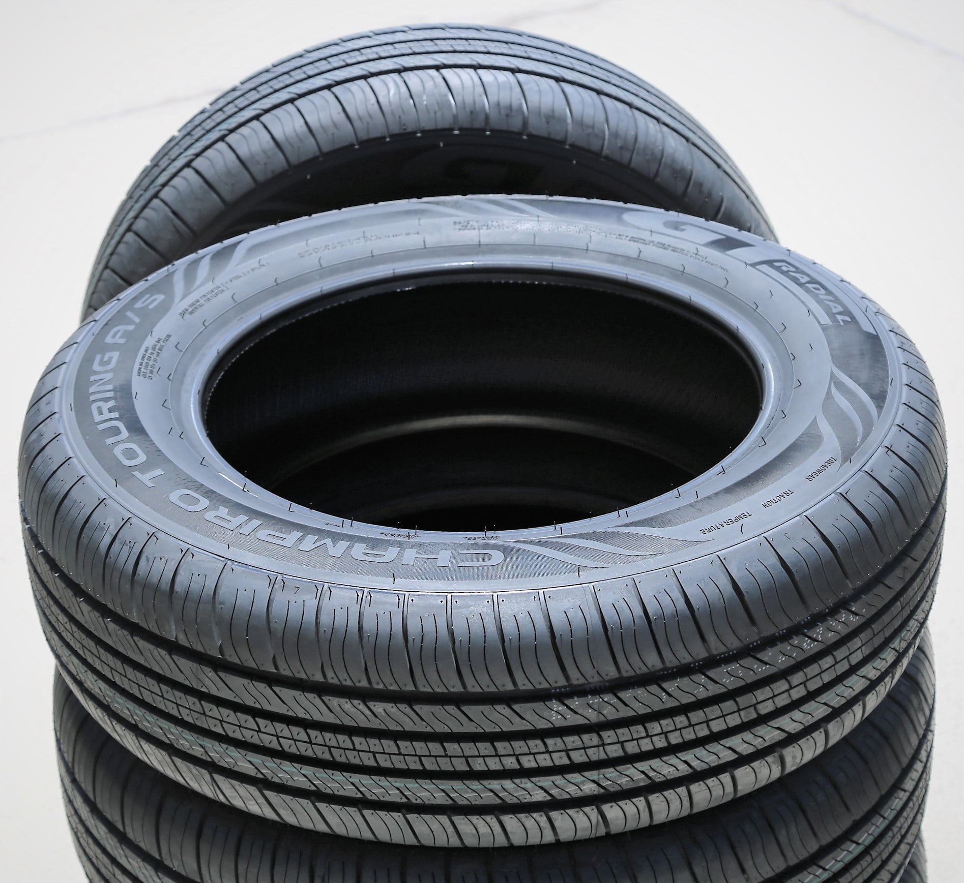 Set of 4 (FOUR) GT Radial Champiro Touring A/S 205/65R16 95H All Season Tires Fits: 2016-21 Chevrolet Malibu L, 2013-17 Honda Accord LX