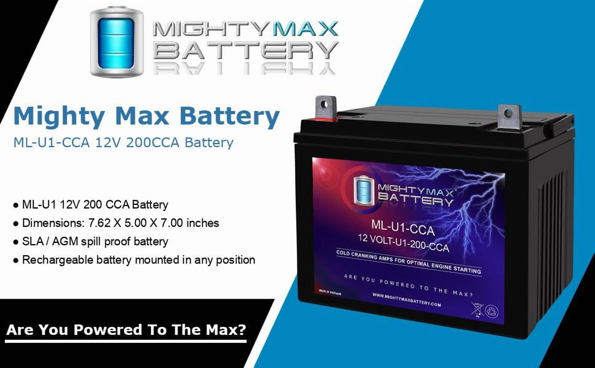 ML-U1 12V 200CCA Battery Replacement for Golf Cart