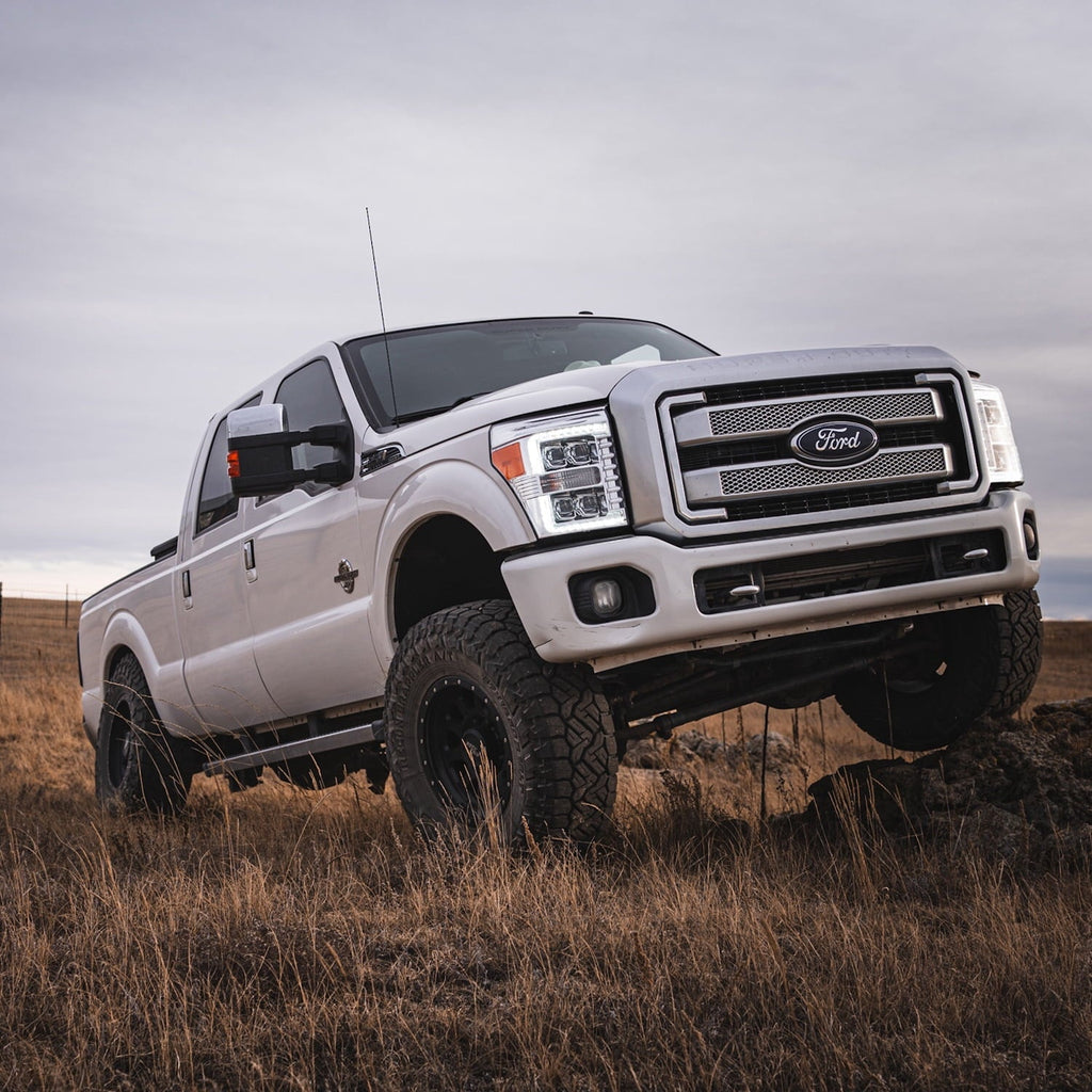 RockTrix RT111 18 inch Wheel 8x170 Compatible with Ford 1999+ F250 F350, 18x9 (-12 Offset, 4.5 Backspace), Black, Also fits 2000-2005 Excursion F-250 F-350 Super Duty