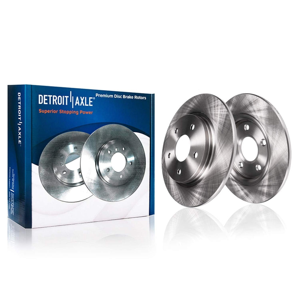 Detroit Axle - 8pc Brake Kit for 2016-2021 Honda Civic, Disc Brake Rotors Ceramic Brakes Pads with Hardware 2017 2018 2019 2020 Replacement: 11.10 inch Front and 10.24 inch Rear Rotor