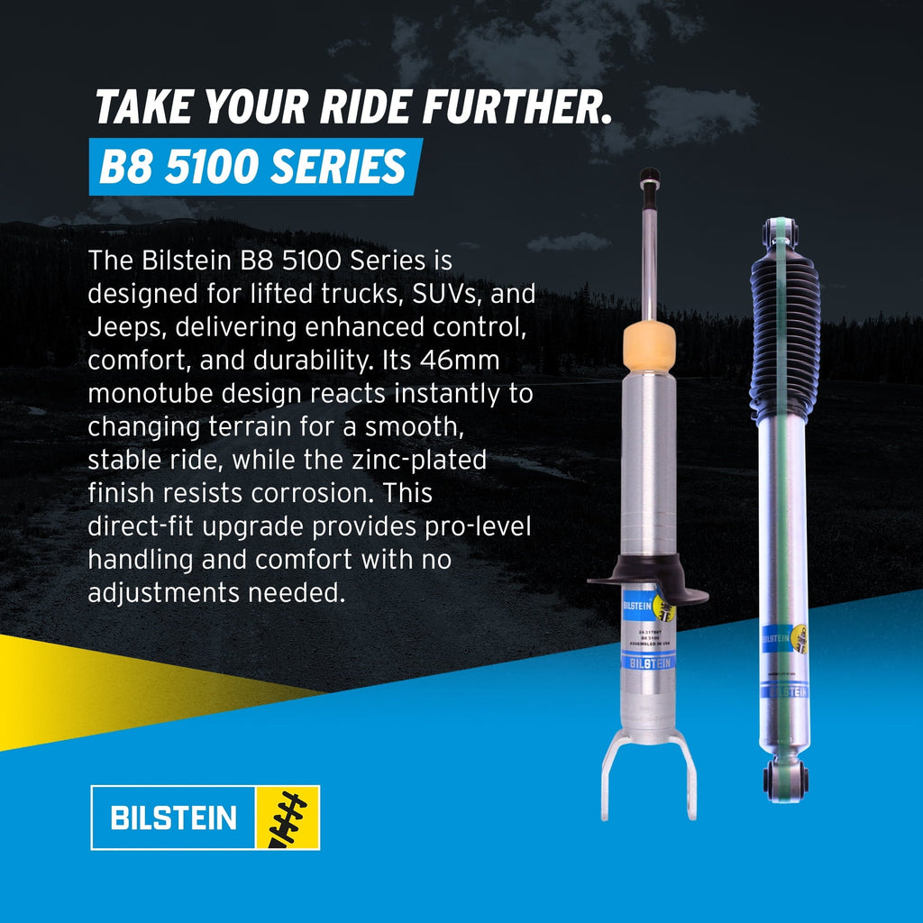 Bilstein Pair of Front B8 5100 Series Shocks Compatible with 2009-2018 RAM 1500 w/o Air Suspension | Provides 0-2.8 Front Lift
