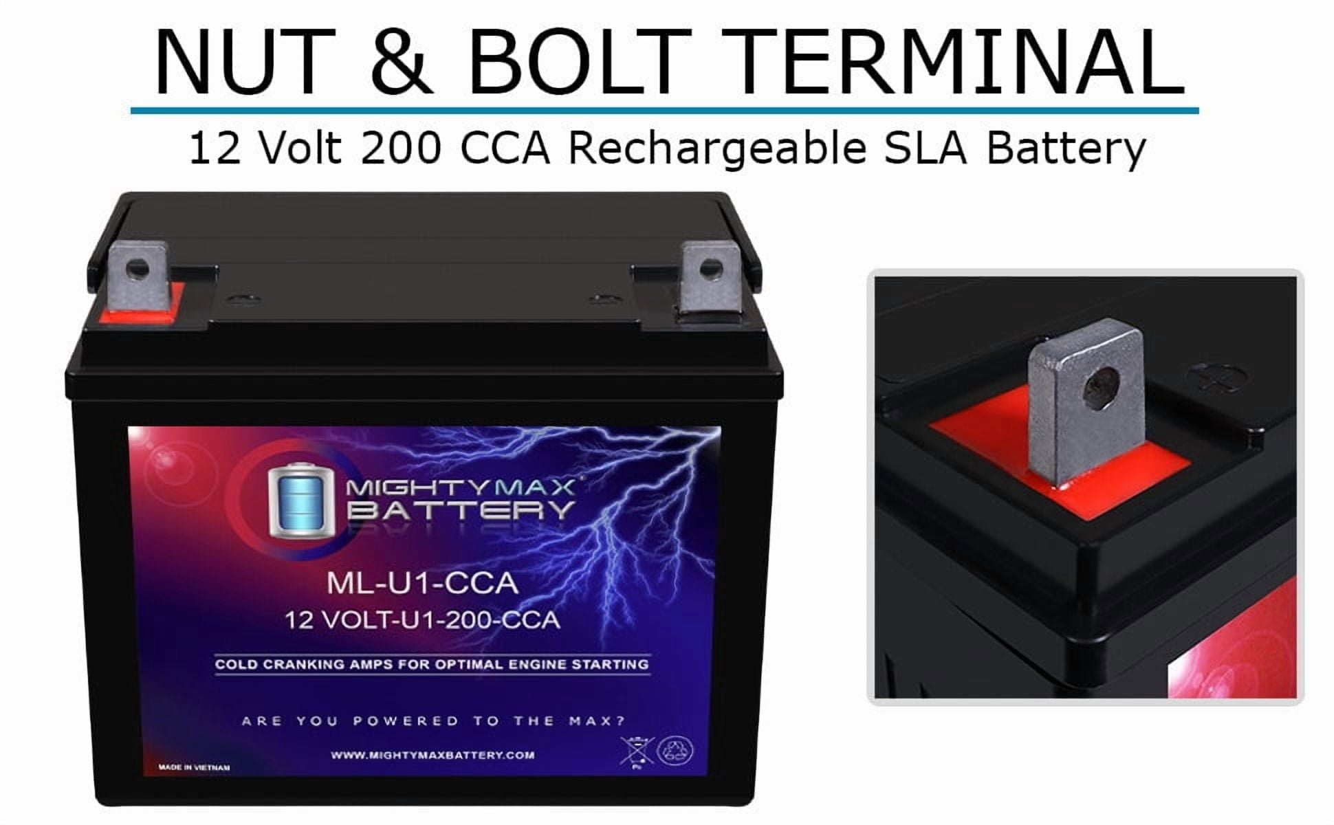 ML-U1 12V 200CCA Battery Replacement for Golf Cart
