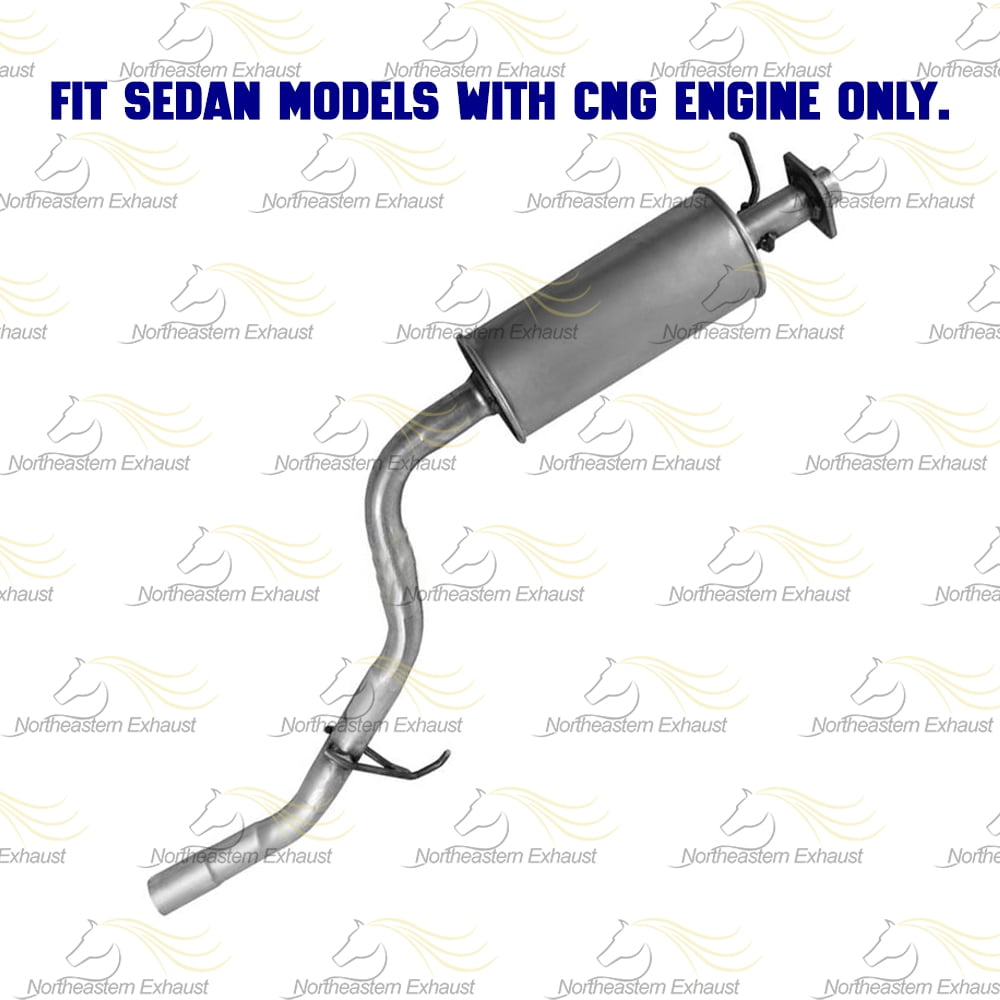 Northeastern Exhaust Intermediate Pipe, Resonator Assembly & Rear Muffler Fits 2012-2015 Honda Civic 1.8L (Sedan, CNG Only) - Direct-Fit | Stainless Steel System Kit