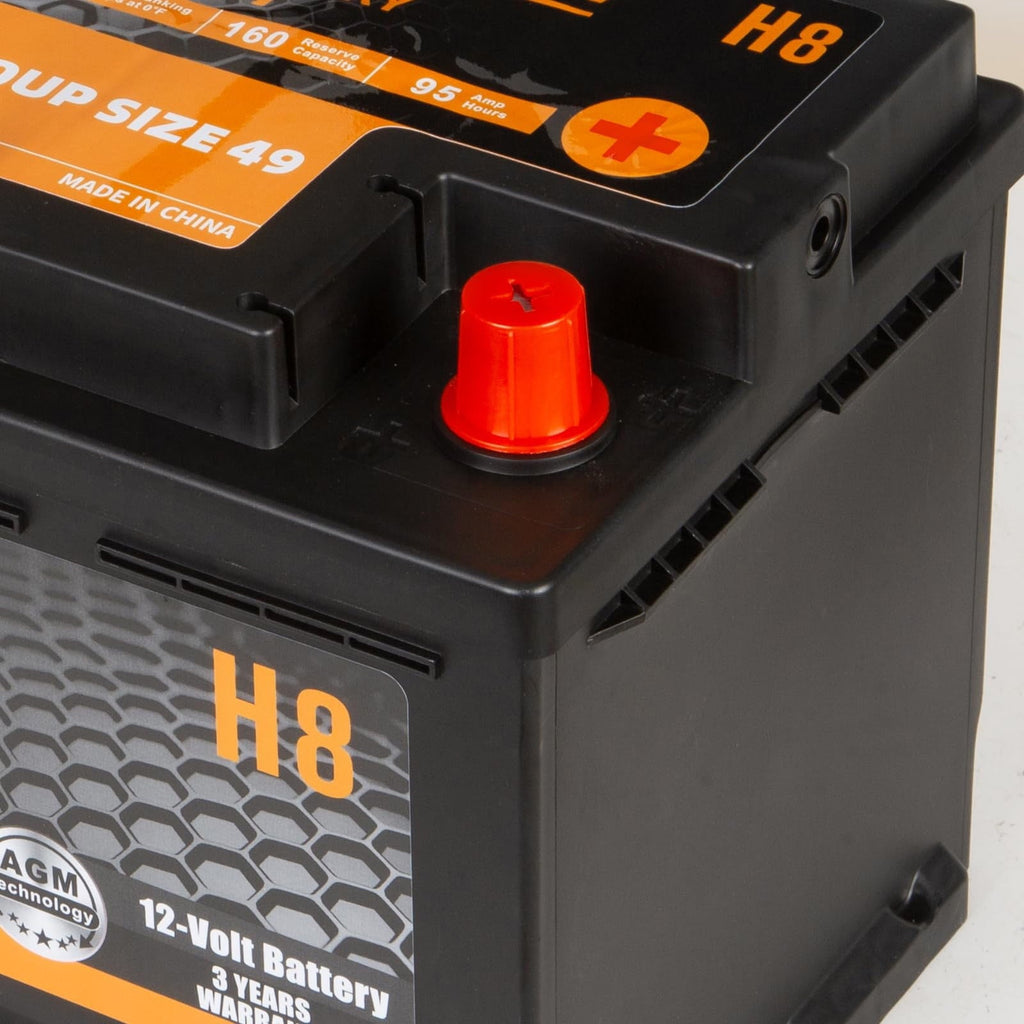Anlibatt BCI Group 49 Battery, AGM 12 Volt Rechargeable Automotive Batteries for Car, H8 900CCA 95Ah 160RC Maintenance Free
