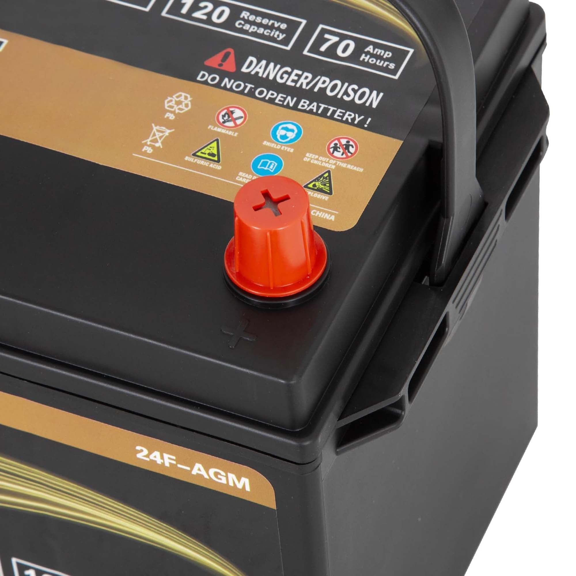 Anlibatt Platinum AGM Group 49 Battery, 12 Volt Rechargeable Automotive Batteries for Car, H8 900CCA 95Ah 160RC