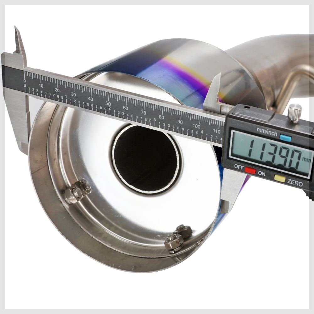 DNA Motoring For 00-04 Ford Focus ZX3 ZX5 Cat-Back Exhaust Muffler w/4.5 Titanium Style Tip