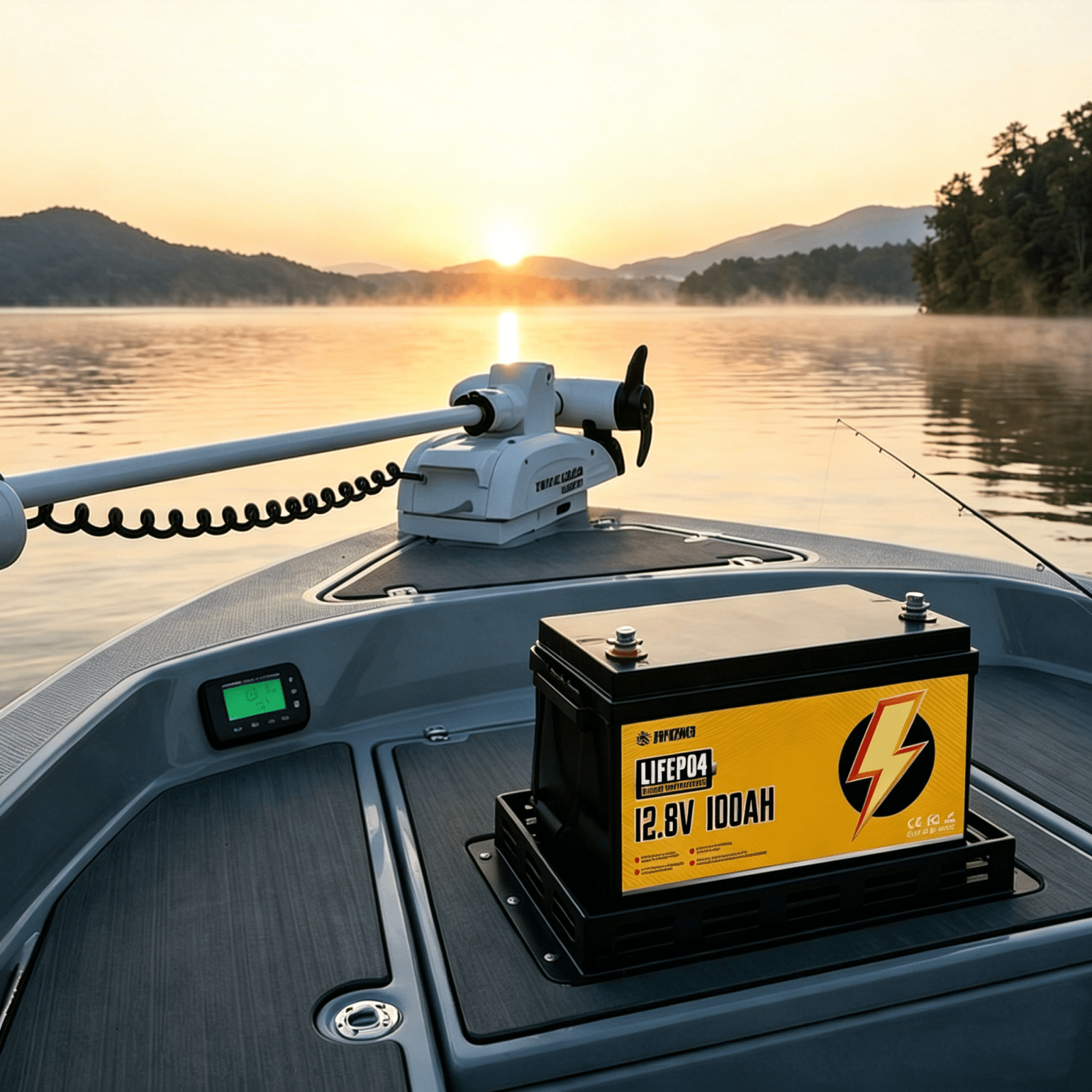 RVPOZWER 12V 100Ah LiFePO4 Lithium Battery, Built-in 120A BMS, 15000+ Deep Cycles, Group 31 Size for RV, Marine, Trolling Motor, Solar and Off-Grid Backup Power