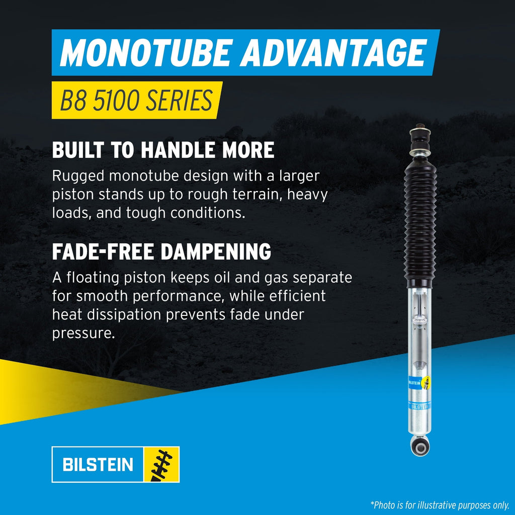 Bilstein Pair of Rear B8 5100 Series Shocks Compatible with 1999-2016 F250/F350 4WD with 0-1 Rear Lift