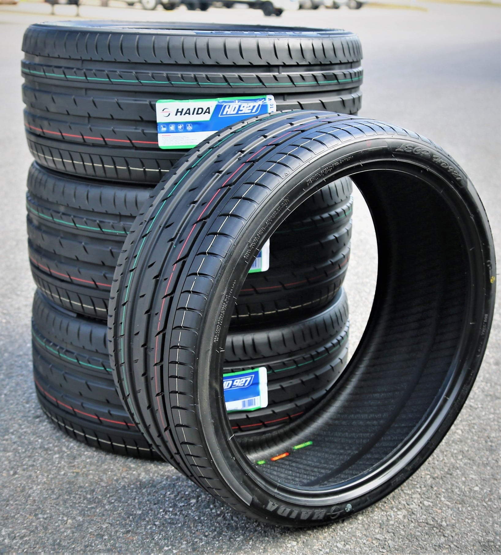 Set of 4 (FOUR) Haida LECP HD927 265/45R21 ZR 104W High Performance Tires Fits: 2021-22 Volkswagen Atlas Execline, 2019-23 Chevrolet Blazer True North