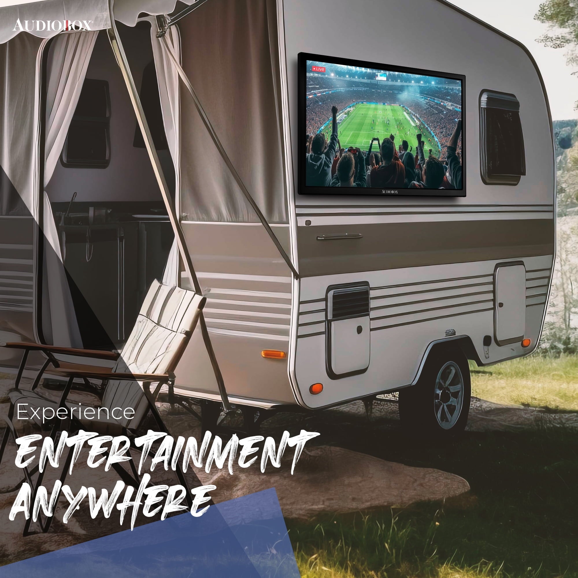 Audiobox TV-320SD-ND 32-Inch Smart LED HDTV for RV, Camping | Magic Remote, webOS Hub, Bluetooth, Dual-Band WiFi, & 12V AC/DC Compatibility
