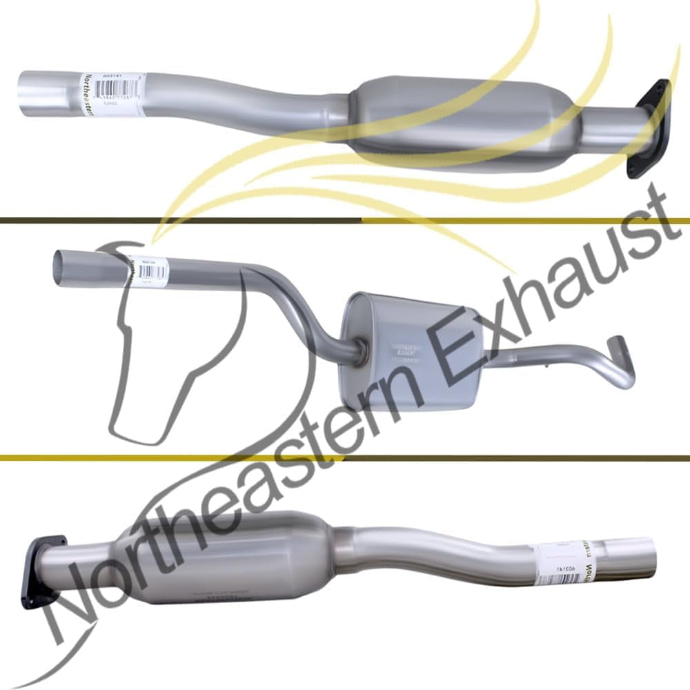 Stainless Steel Exhaust Resonator Pipe Assembly Fits 2013-2016 Ford Escape 1.6L & 2013-2019 Ford Escape 2.0L, 2.5L - Direct Fit