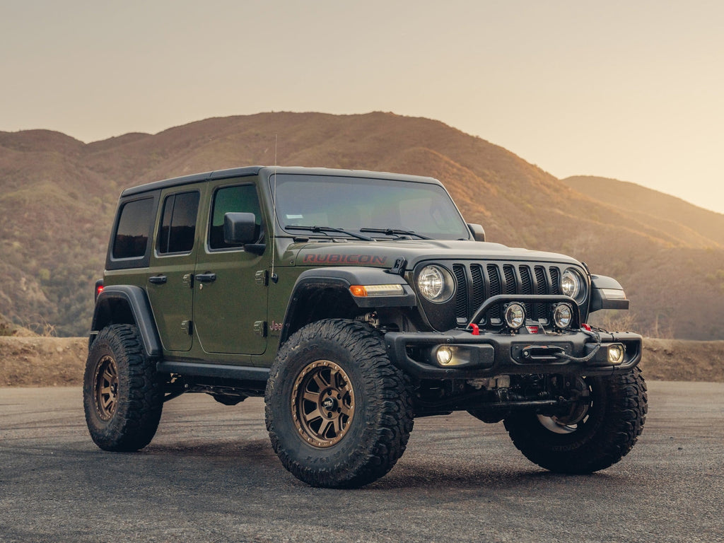 RockTrix RT116 17 inch Wheel Compatible with Jeep Wrangler JK JL 17x9 5x5 Wheels (-12mm Offset, 4.5in Backspace) 5x5 PCD, 71.5mm Bore, Gunmetal Gray Wheels, Also fits Gladiator JT Rims