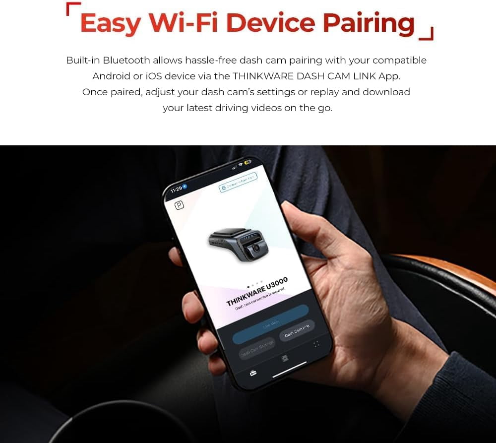 THINKWARE U3000 4K UHD Dual-Channel Dash Cam with Sony STARVIS 2.0, 64GB and OBD