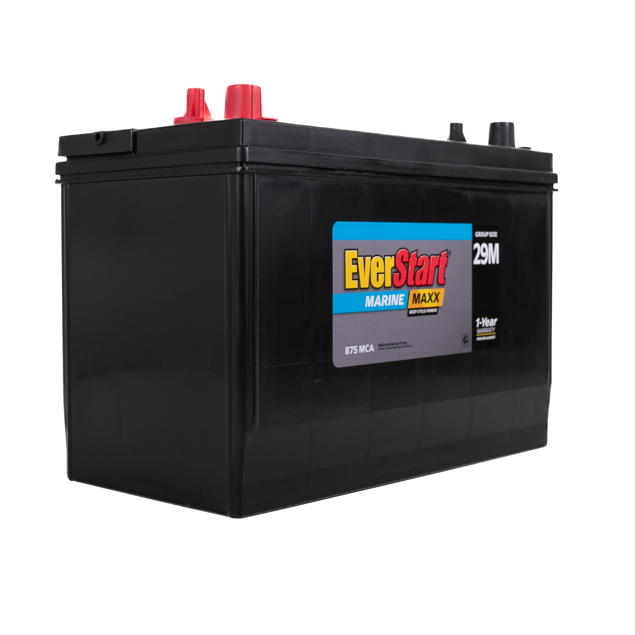 (2 pack) EverStart Maxx Lead Acid Marine & RV Deep Cycle Battery, Group Size 29DC - 12 Volt - 845 Marine Cranking Amps
