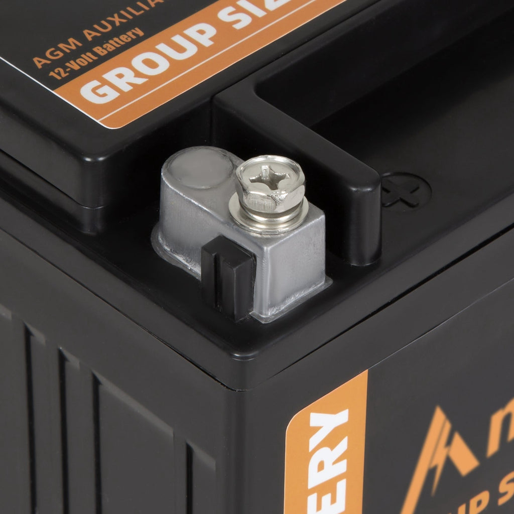 Anlibatt BCI Group 49 Battery, AGM 12 Volt Rechargeable Automotive Batteries for Car, H8 900CCA 95Ah 160RC Maintenance Free