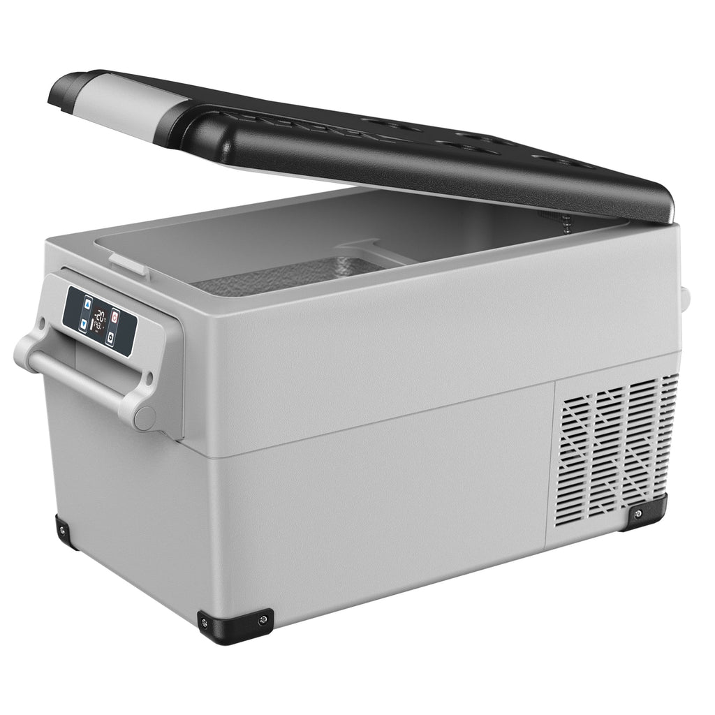 SIMZLIFE 12V Electric Car Refrigerator, 59QT RV Freezer Fridge, DC & AC - Home, Travel, Camping, Outdoor - Gray, 36.8 lb