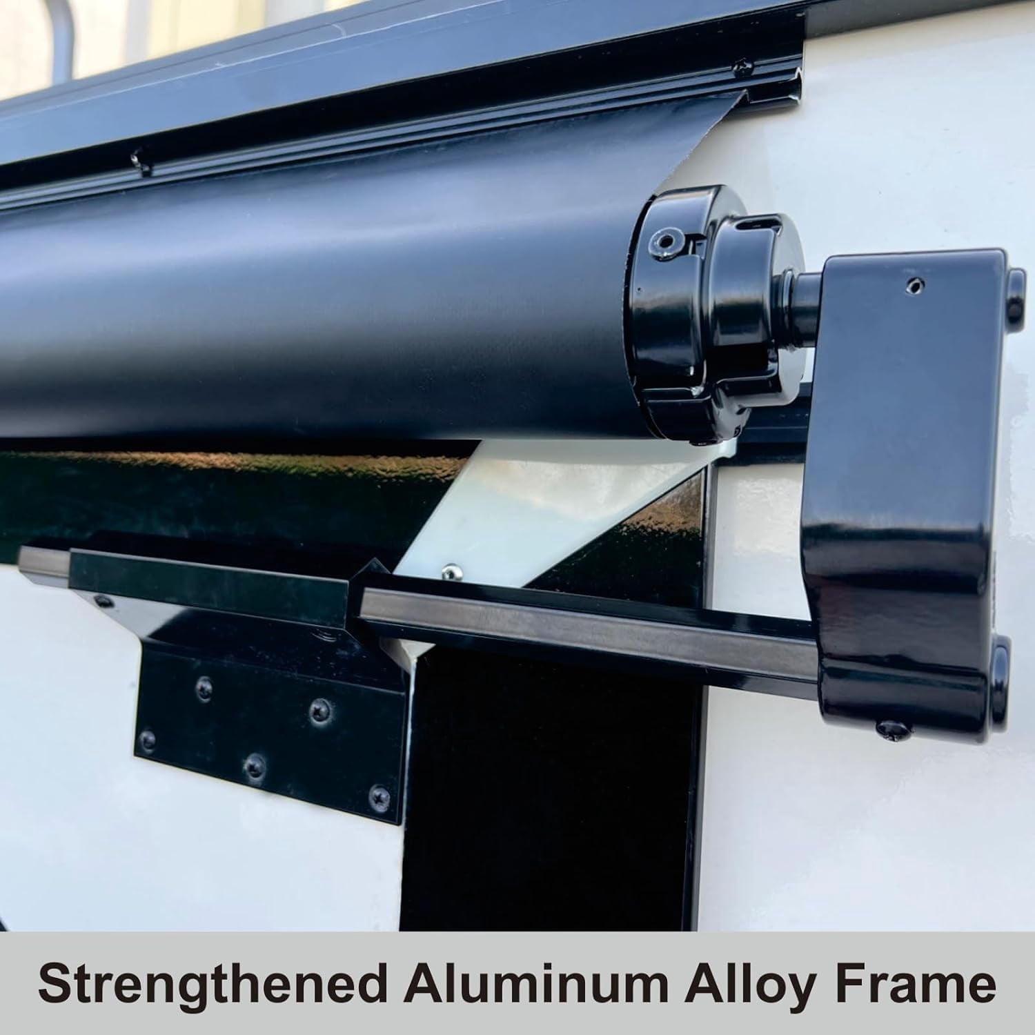 Dulepax RV Slide Out Awning Camper Topper Modular Slide Out Awning Kit for RVs,5th Wheels,Travel Trailers and Motorhomes-White,11'3''(10'7''Fabric)