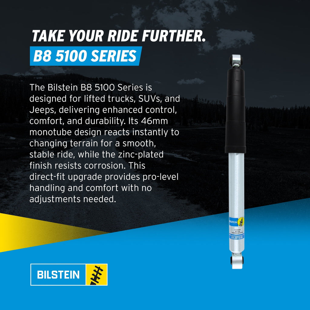 Bilstein Pair of Front B8 5100 Ride Height Adjustable Series Shocks Compatible with 2007-2013 Silverado / Sierra 1500 w/o Electronic Suspension Provides 0-1.75 Front Lift