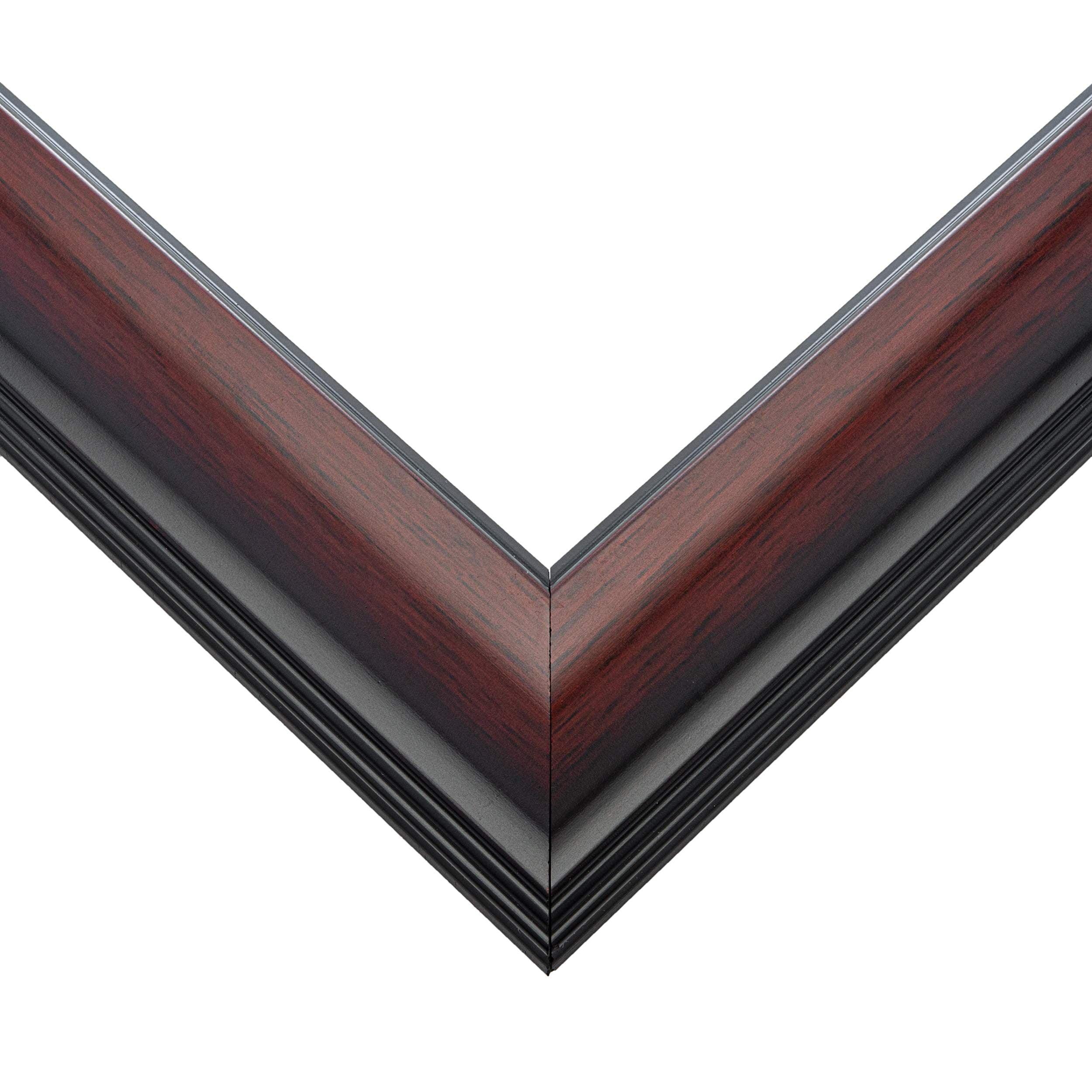 40x28 Bronze Brown Real Wood Picture Frame Width 1.25 inches | Interior Frame Depth 0.75 inches |