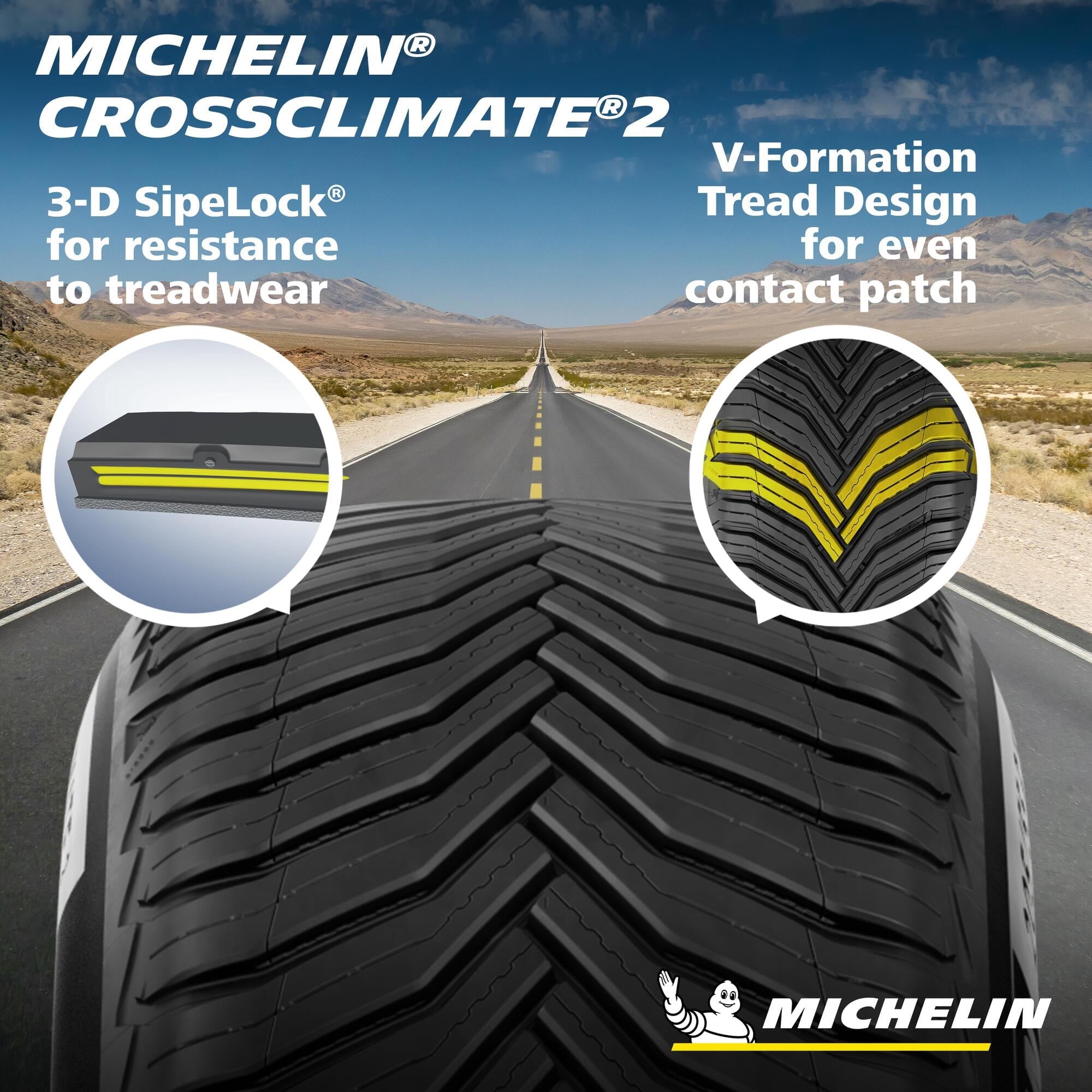 Michelin CrossClimate2 All-Season 235/60R18/XL 107V Tire
