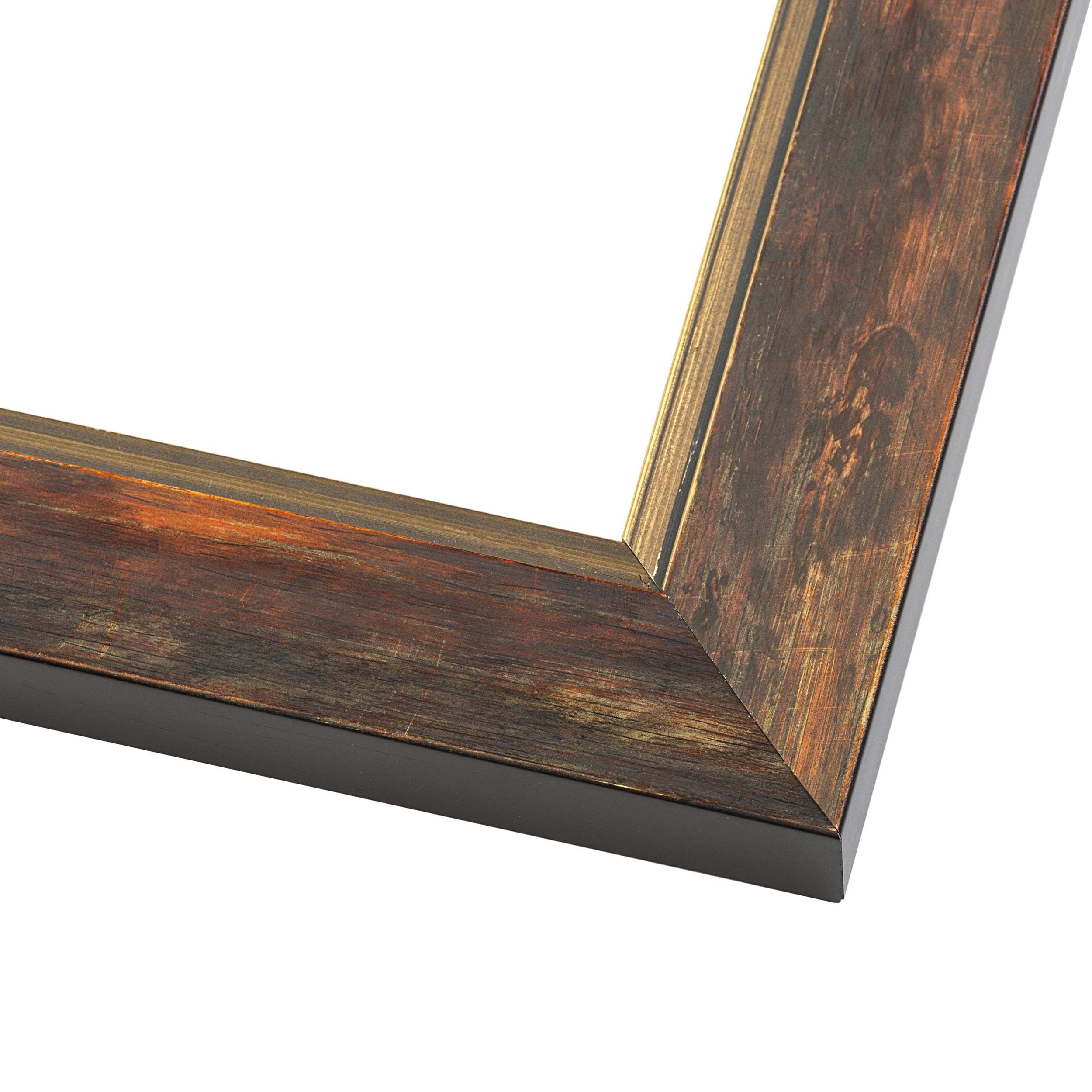 40x28 Bronze Brown Real Wood Picture Frame Width 1.25 inches | Interior Frame Depth 0.75 inches |
