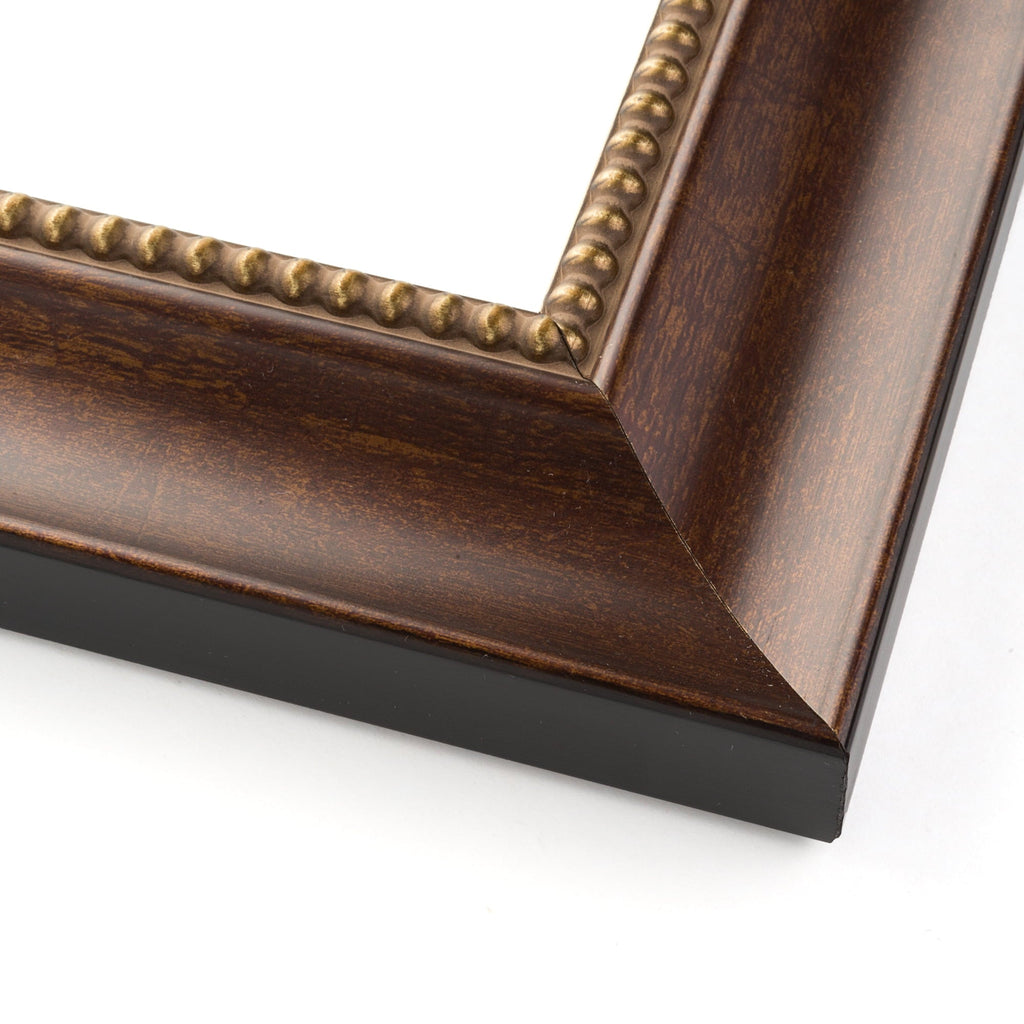 40x28 Bronze Brown Real Wood Picture Frame Width 1.25 inches | Interior Frame Depth 0.75 inches |