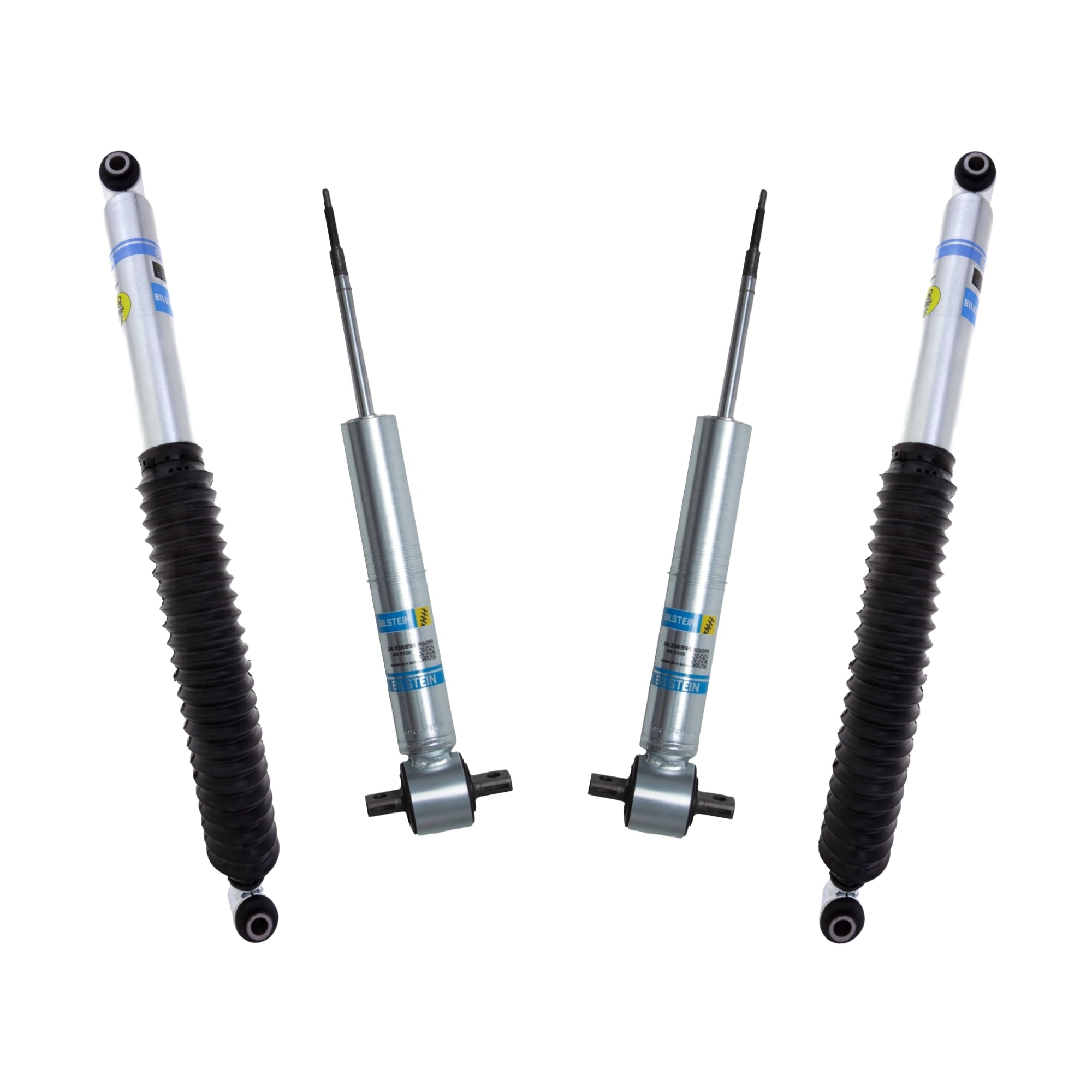 Bilstein Set of Front and Rear B8 5100 Series Shocks Compatible with 2014-2018 Silverado/Sierra 1500 with 0-1 Rear Lift | Provides 0-1.85 Front Lift