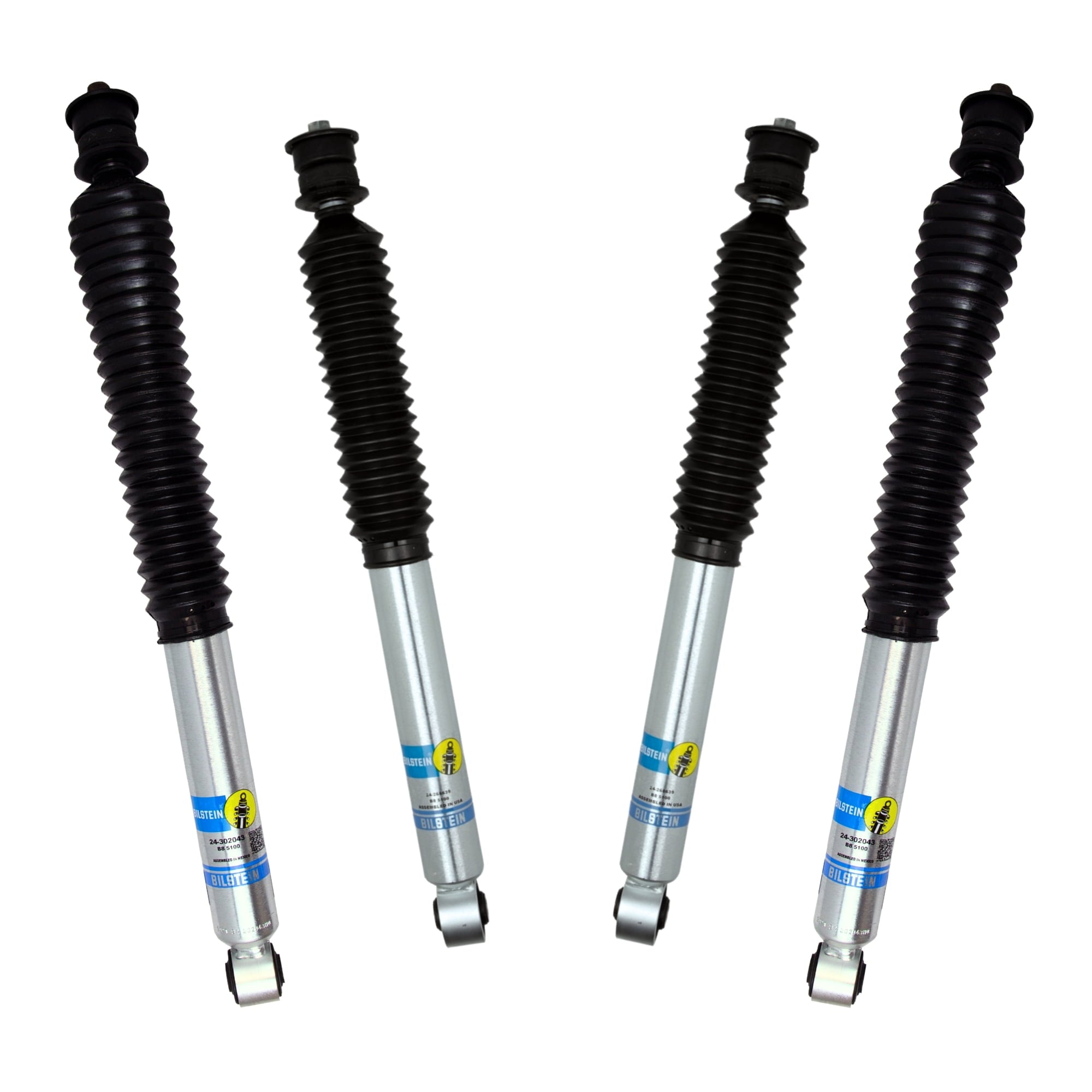 Bilstein Set of Front and Rear B8 5100 Series Shocks Compatible with 2019-2025 RAM 2500 w/o Air Suspension with 2-2.5 Front & 0-1 Rear Lift