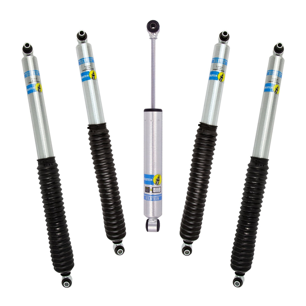 Bilstein Set of Front and Rear B8 5100 Series Shocks with Steering Stabilizer Compatible with 2020-2025 Wrangler with 2-3 Rear Lift