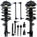 CCIYU Complete Suspension Kit Fits 2003 2004 2005 2006 2007 2008 for Honda Pilot Includes Front Strut Spring Assembly Stabilizer Bar Link Ball Joint Tie Rod End