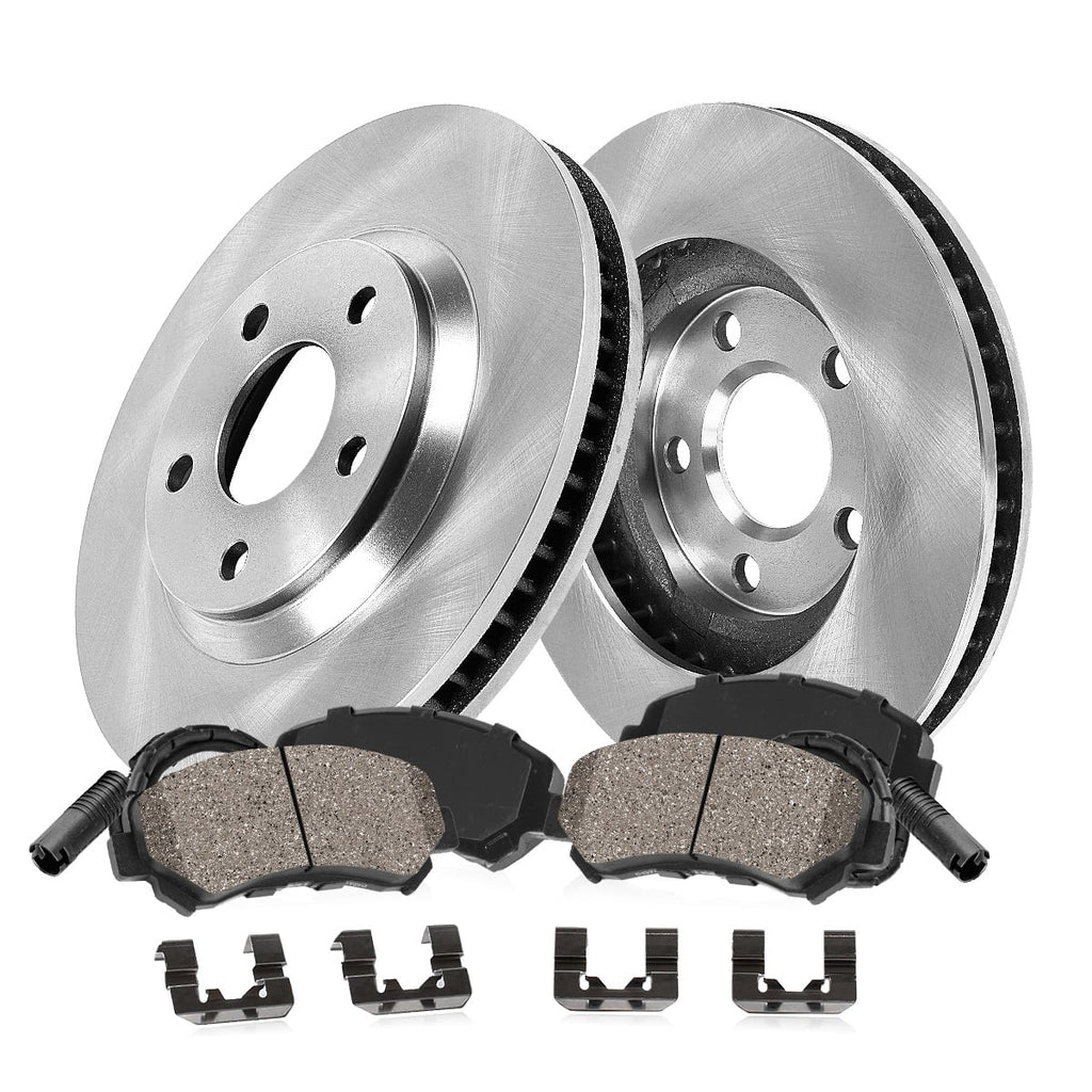 Callahan Brake Parts Brake Kit for MERCEDES-BENZ Select Models Front Replacement Brake Rotors with Ceramic Brake Pads EBYK036465