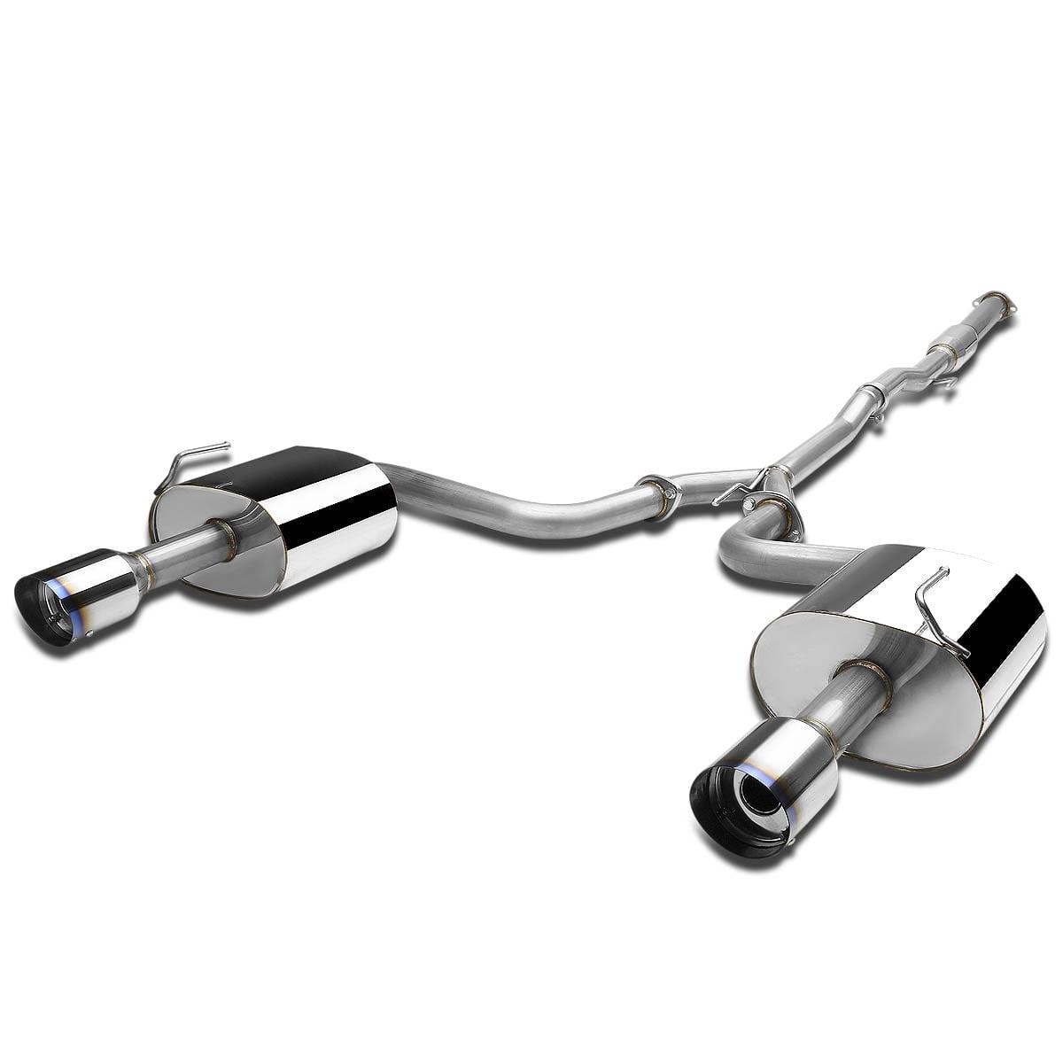 DNA Motoring 4 Burnt Muffler Tip Racing Catback Exhaust For 2009-2015 Nissan Maxima 3.5L V6