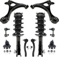 Detroit Axle - Front Struts Kit for 2006-2011 Honda Civic 2 Struts with Coil Spring 2 Outer Tie Rods 2 Lower Control Arms 2 Lower Ball Joints 2 Sway Bars 2007 2008 2009 2010 Replacement Suspension Kit