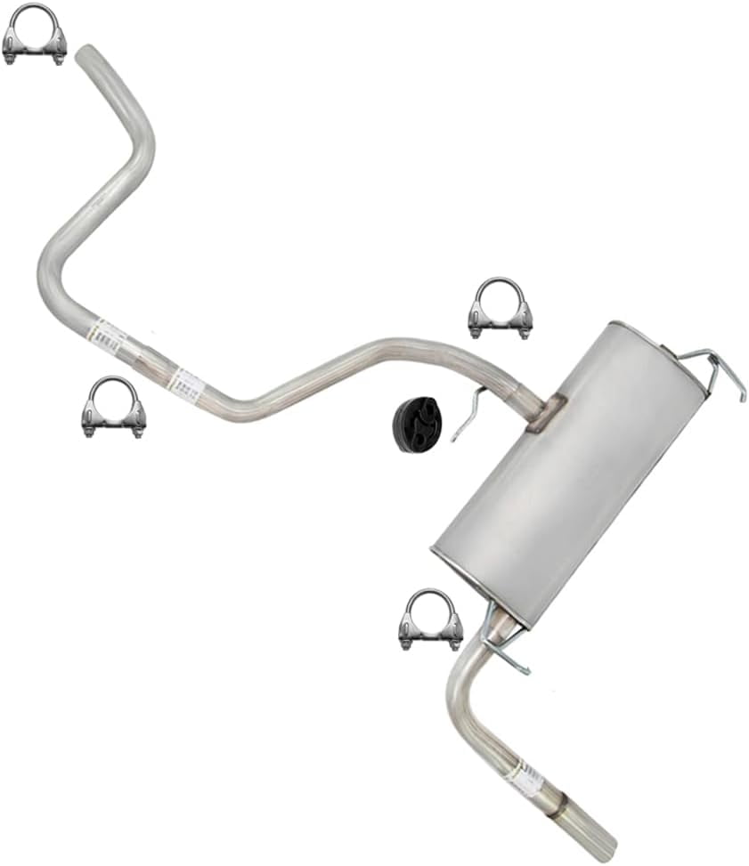 Northeastern Exhaust Stainless Steel Intermediate Pipe, Muffler and Tail Pipe Exhaust System Kit Fits 2008–2012 Chevrolet Malibu 2.4L – Direct Fit