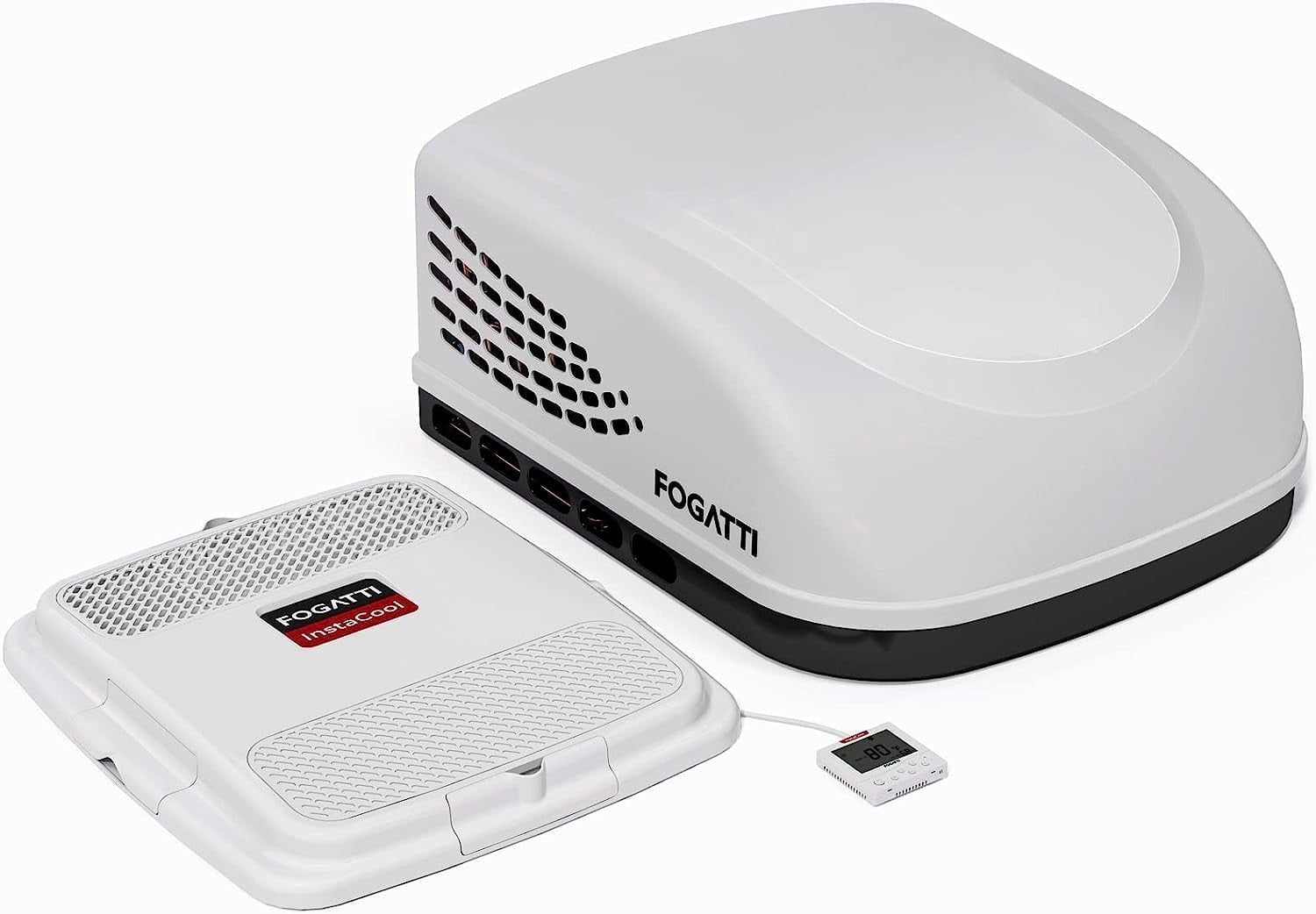 Fogatti InstaCool Rv Ac 15000 BTU Rooftop Air Conditioner, All In One RV AC With Adb And Wired Controller, R-410A Refrigerant