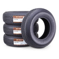 Free Country Heavy Duty Trailer Tire ST205/75R14 10-Ply Load Range E 109N Steel Belted Radial w/Scuff Guard 11192, Set4
