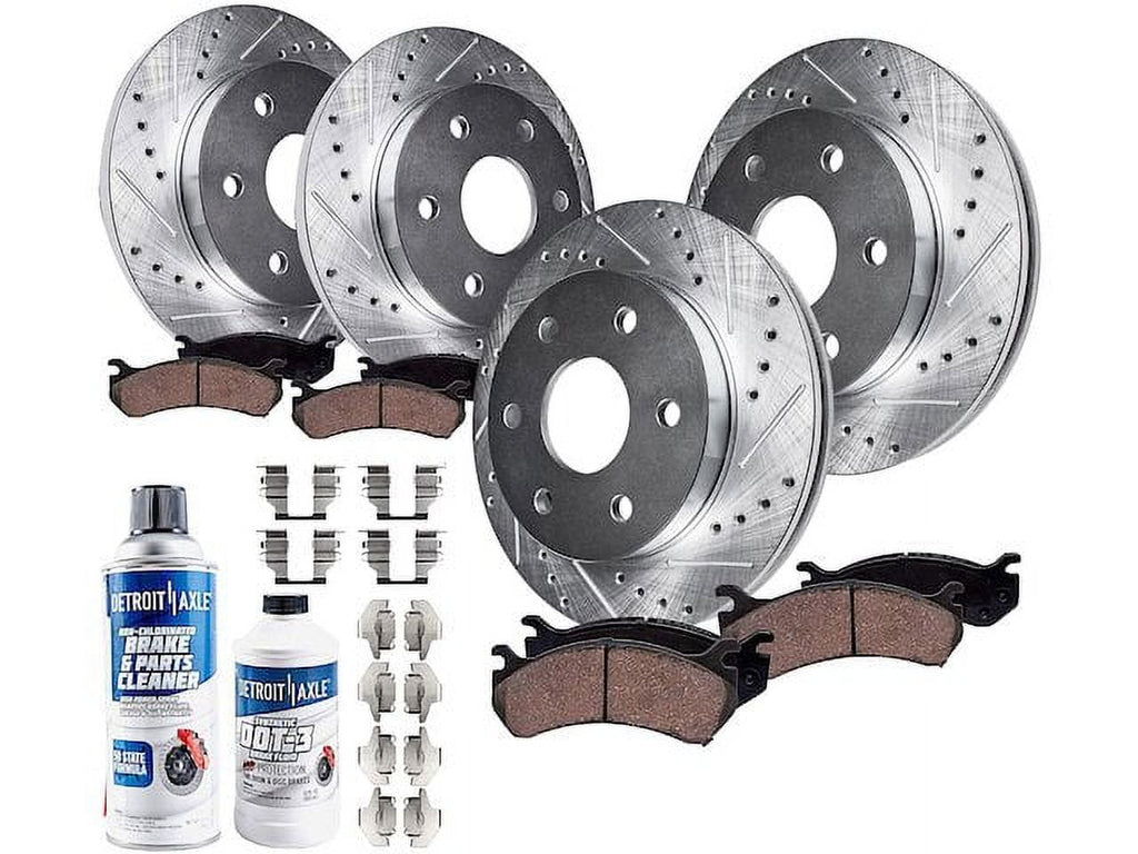 Front and Rear Brake Pad and Rotor Kit - Compatible with 2007 - 2014 Nissan Armada 2008 2009 2010 2011 2012 2013