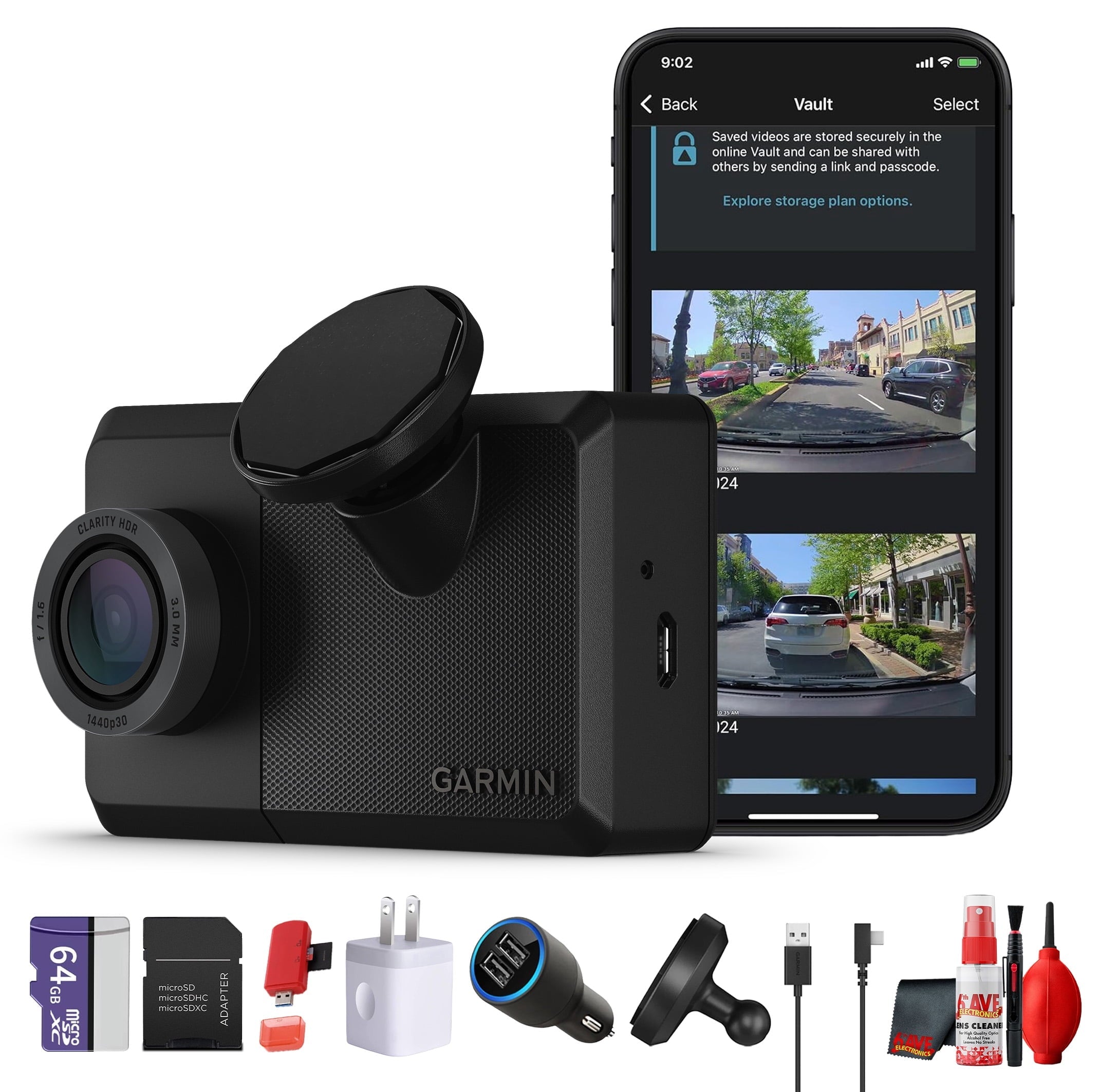 Garmin Dash Cam Live 1440p GPS LTE Dashcam