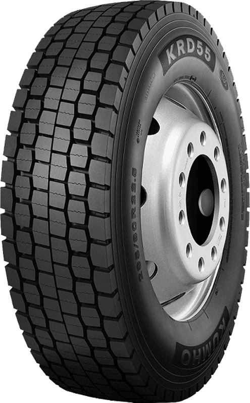KUMHO 295 / 80R22.5 18PR Drive Tire | Extreme Durability, Open Shoulder Traction & Fuel Efficiency | 152/148 Load Index