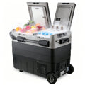 Kohree 53QT (50L) Portable Car Refrigerator Freezer 12V/24V DC Dual Zone Electric Cooler -7°F-50°F with Wheels & Handle for RV, Truck, Boat, Camping, Outdoor