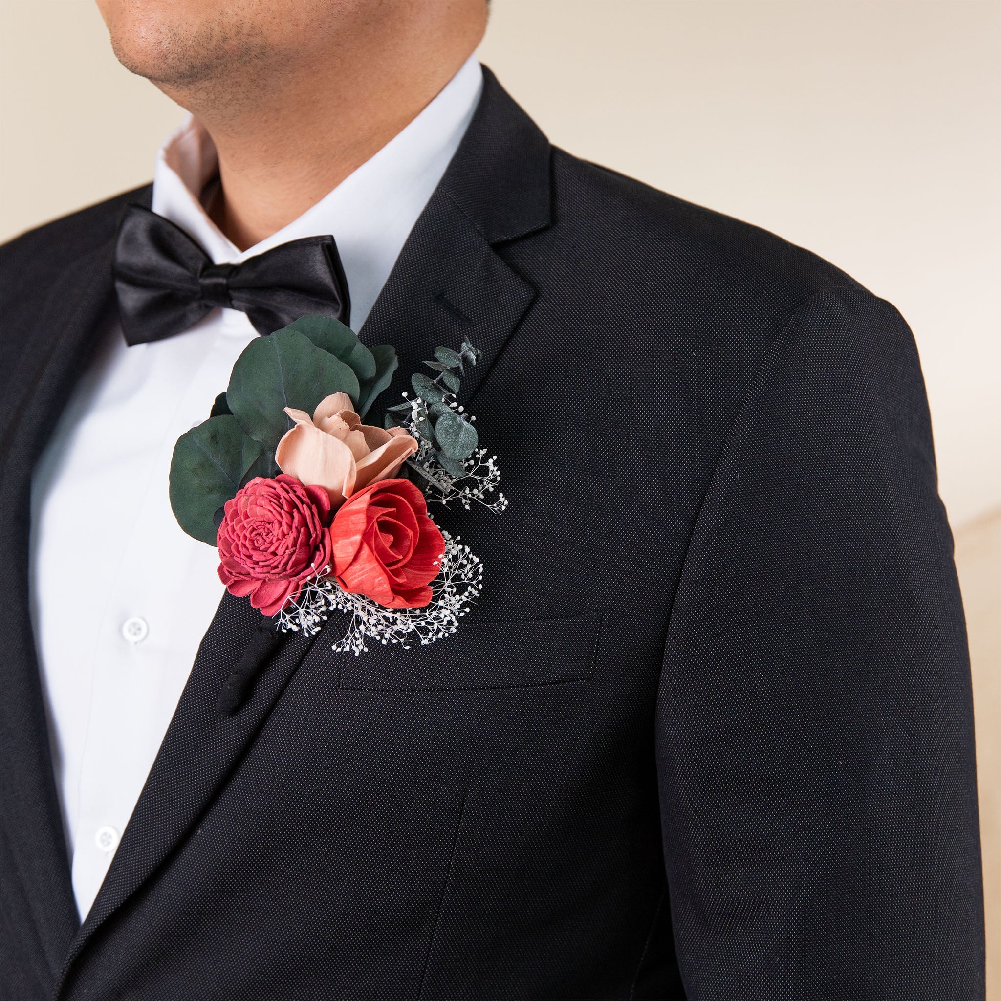 Luxe Velvet Simple Boutonniere*