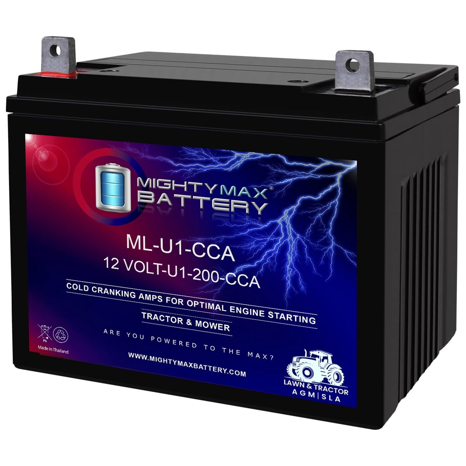ML-U1 12V 200CCA Battery Replacement for Golf Cart