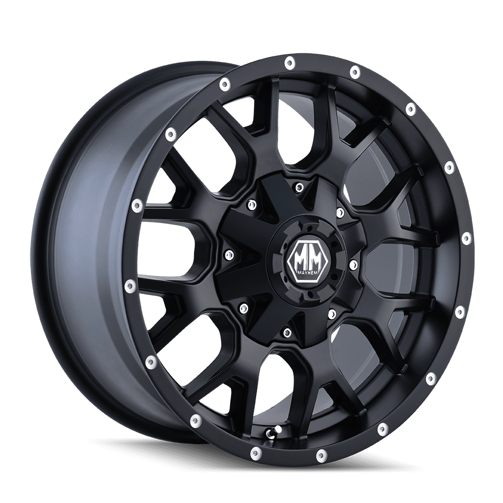 Mayhem Warrior-8015 18X9 6X135/6X139.7 -12Et 106Cb Matte Black