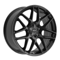 Motiv 435B FOIL 435B-8805742 18X8 5X4.50 / 5X120 (+42) MTV 435B Foil (HB 74.1) Gloss Black Cast Aluminum