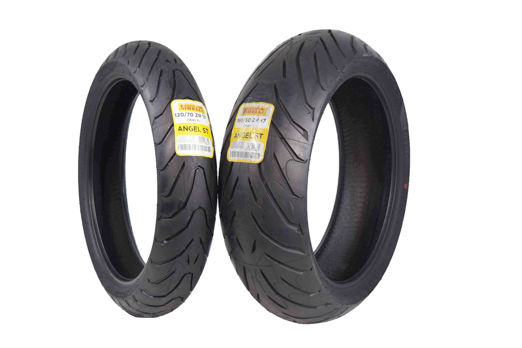 Pirelli Angel ST 120/70ZR17 (58W) Front & 190/50ZR17 (73W) Rear Motorcycle Tires