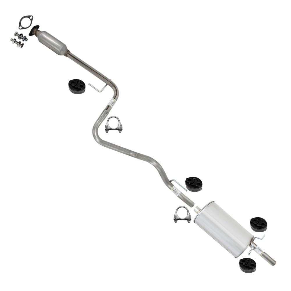 Northeastern Exhaust Rear Muffler & Resonator Pipe with Hangers Fits 2005-2010 Chevrolet Cobalt 2.2L Sedan/Coupe - Direct Fit | Stainless Steel Exhaust System Kit