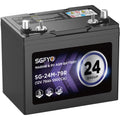 SGFYO Group Size 24M Dual Purpose Marine Battery,12V 79Ah 550CCA 150RC AGM Starter and Deep Cycle RV & Boat Batteries