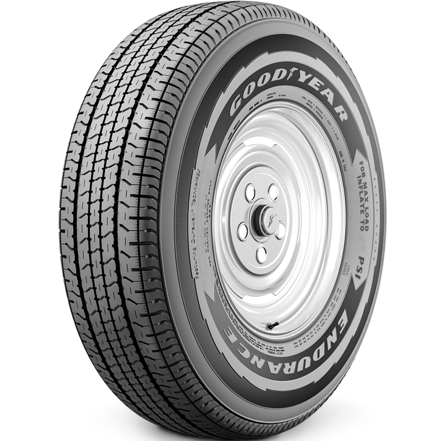 Set of 4 Goodyear Endurance ST225/75R15 225/75R15 117/112N E 10 Ply Trailer Tires