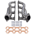 Polished 304 Stainless Steel Shorty Headers for 1979 1993 Ford Mustang 5.0L V8 Fox Body GT LX Upgraded Copper Gaskets Direct Bolt On Exhaust Manifold (Shorty Headers)