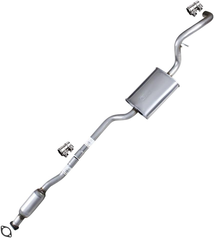 Stainless Steel Exhaust Resonator Pipe Assembly Fits 2013-2016 Ford Escape 1.6L & 2013-2019 Ford Escape 2.0L, 2.5L - Direct Fit